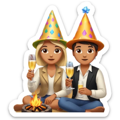 Bonfire Night with music sticker