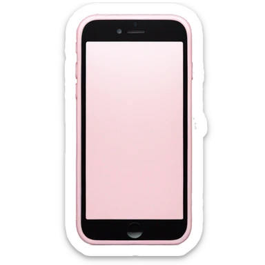 Light pink iPhone  sticker