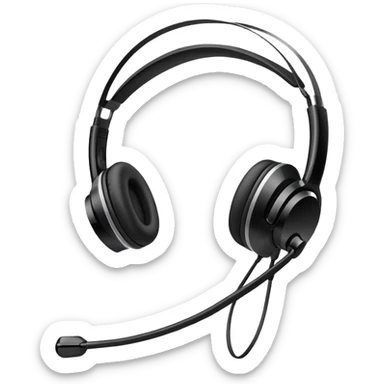 headset japan sticker