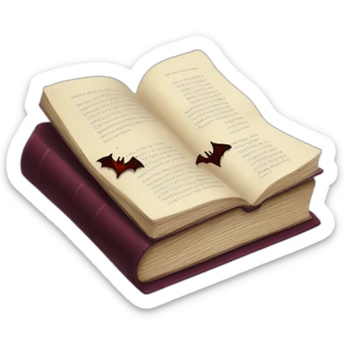 Book the vampire sticker