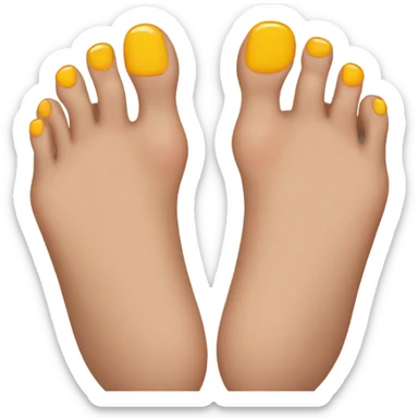 Toes sticker