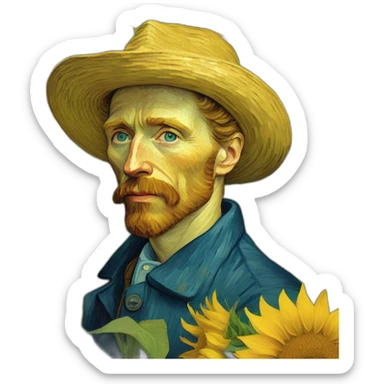 Les tournesols de Vincent Van Gogh sticker