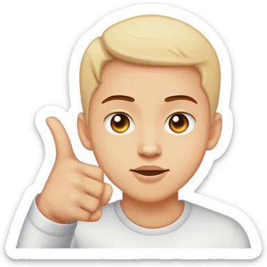 Person flipping you off  sticker