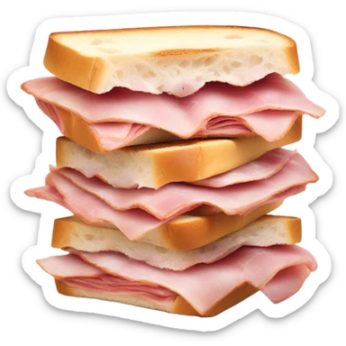 ciabatta ham sandwich sticker