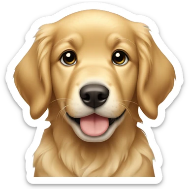 Golden retriever puppy  sticker