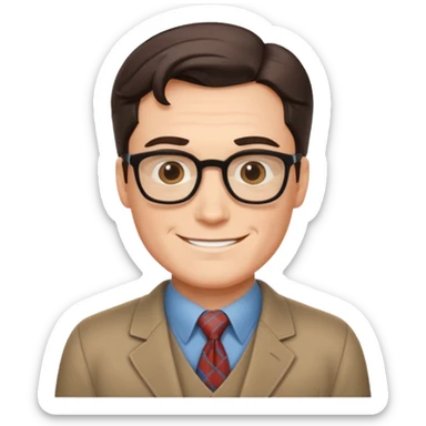 clark kent smiling  sticker