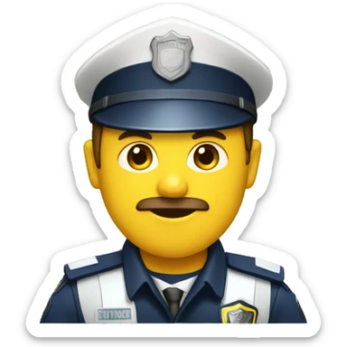 traffic police sticker