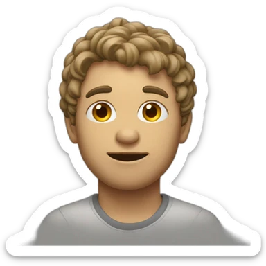 un humano gordo sticker