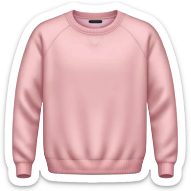 very very light pink sweater without any faces on them sticker