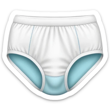 modern incontinence underwear, no shame sticker