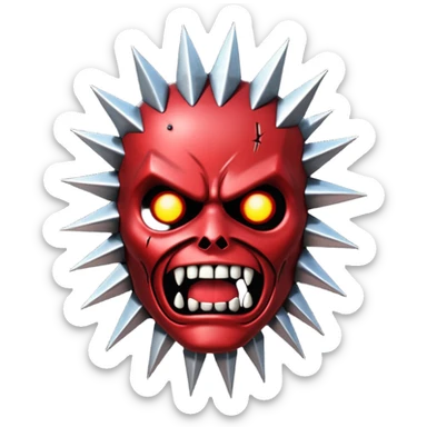 iron maiden torture device sticker