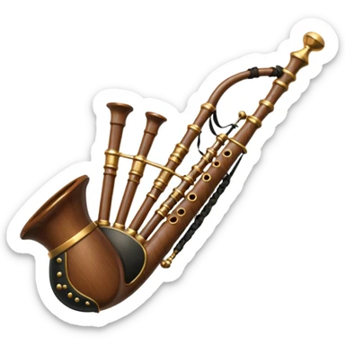Scottish bagpipes sticker
