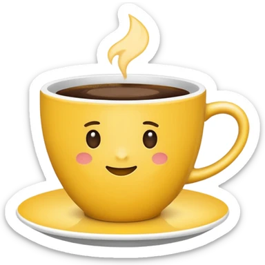 Минималистичный Эмодзи пак в Telegram для кофейной компании LABEL. Цветовая палитра: #FFFFFF, #F7FD02, #D3D3D3, # 242424 sticker