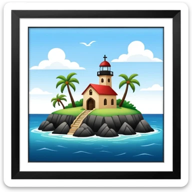 Little Saint James island sticker