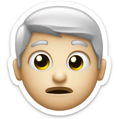 Camera flash, question face sticker