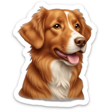 nova scotia duck tolling retriever sticker