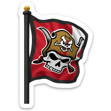 buccaneers nfl flag sticker