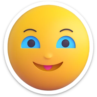 A bold yellow emoji face with the text “L 5” clearly written on it in black letters, centered sticker