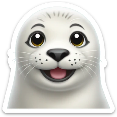 Happy seal sticker