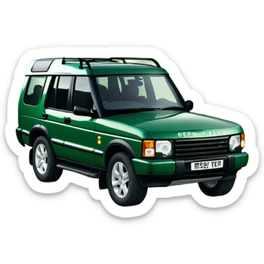 Land Rover Discovery td5 green sticker