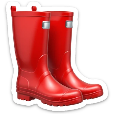 red wellies sticker