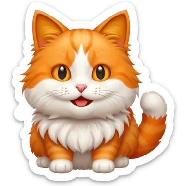 Gato alegre malcriado sticker