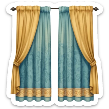 old curtain sticker