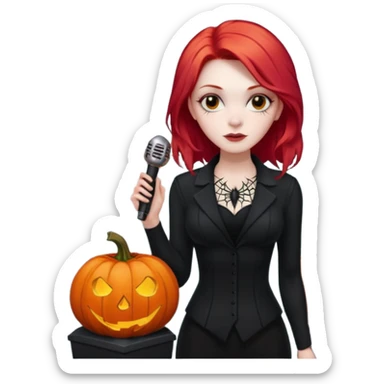 Chris motionless  🕸🦇🎃🥀⚰️🖤🪦🎶🎤👩‍🦰 sticker