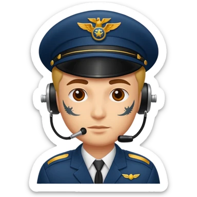tattooed pilot  sticker