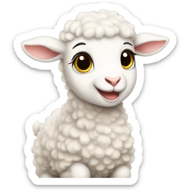 Baby lamb  sticker