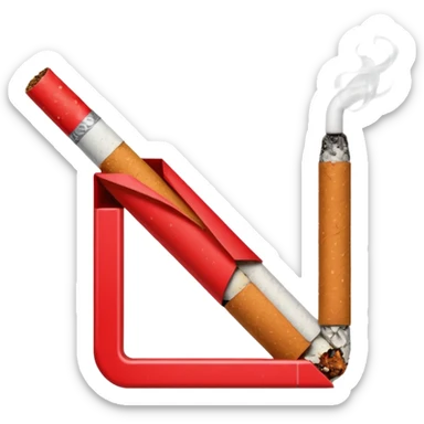 anti smoking sign sticker