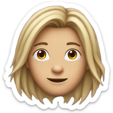 a character, half-cat half-spider sticker