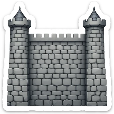 Castle Wall, like in the great wall of china sticker