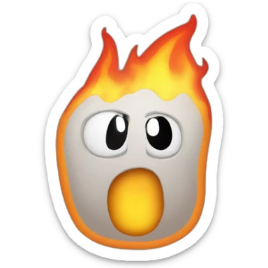 Firey from BFDI sticker