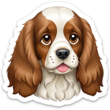 Cocker anglais tricolore sticker
