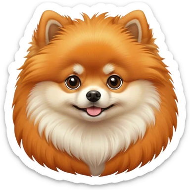 pomeranian dog sticker