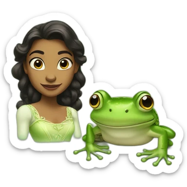 Tiana-and-the-frog sticker