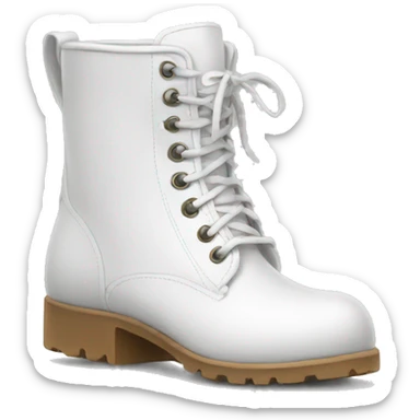 white boot sticker