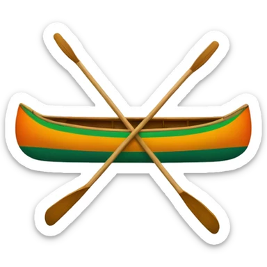 A sprint canoe sticker