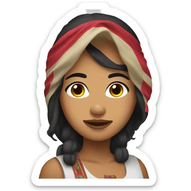 Latina peruvian sticker