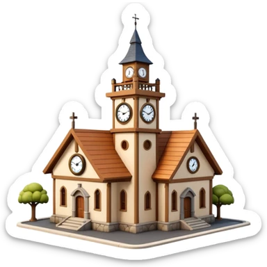 3D Clash of Clans look Town Hall sticker