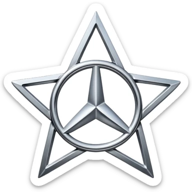 Логотип mercedes-benz sticker