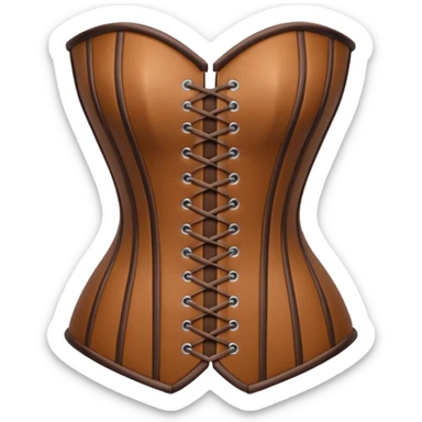 brown corset sticker