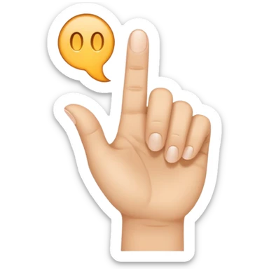 dedo señalando  sticker