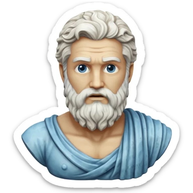 Bust of Poisedon sticker