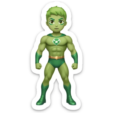 Super hero hulk kid full body sticker