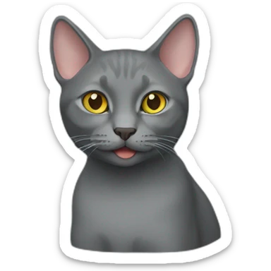 korat cat sticker