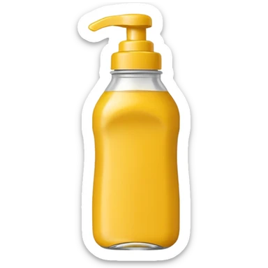 Mustard bottle sticker