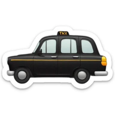 black taxi sticker