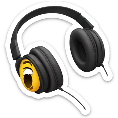 Ran beats headphones  sticker